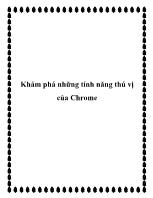 Khám phá những tính năng thú vị của Chrome