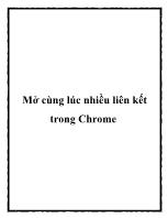 Mở cùng lúc nhiều liên kết trong Chrome