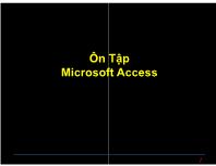 Ôn tập Microsoft Access