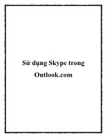 Sử dụng Skype trong Outlook.com