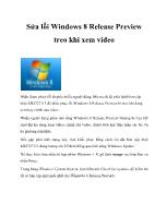 Sửa lỗi Windows 8 Release Preview treo khi xem video