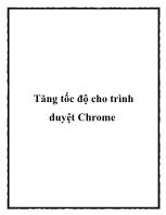 Tăng tốc độ cho trình duyệt Chrome