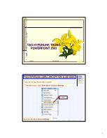 Tạo hyperlink trong Powerpoint 2003