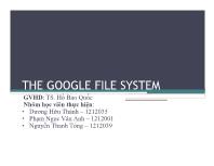 The google file system