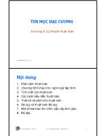 Tin học đại cương Chương 3: Lý thuyết thuật toán