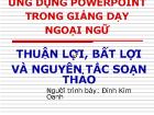 Ứng dụng powerpoint trong giảng dạy ngoại ngữ