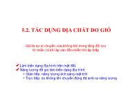 5.2. Tác dụng địa chất do gió