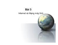 Bài 3 Internet và Mạng máy tính