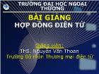 Bài giảng Hợp đồng điện tử