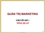 Bài giảng Quản trị marketing