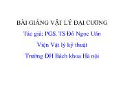 Bài giảng Vật lý đại cương Chương 1 Bài mở đầu