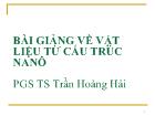 Bài giảng về vật liệu từ cấu trúc Nanô