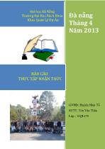 Báo cáo Thực tập nhận thức - Tôn Văn Thân