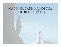 Các khía cạnh xã hội của qui hoạch đô thị