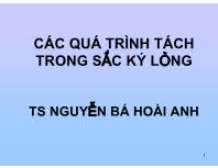 Các quá trình tách trong sắc ký lỏng