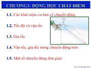 Chương 1: Động học chất điểm