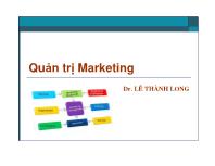 Chương 1 Giới thiệu về Quản trị Marketing - Lê Thành Long