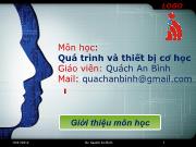 Chương 1. Những kiến thức cơ bản về thủy lực học