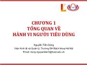 Chương 1 Tổng quan về hành vi người tiêu dùng