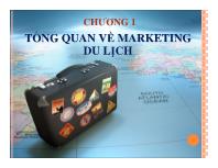 Chương 1 Tổng quan về marketing du lịch