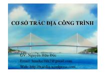 Chương 1: Xây dựng lưới khống chế trong Trắc địa công trình