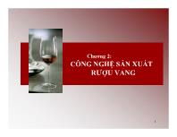 Chương 2: Công nghệ sản xuất rượu vang