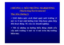 Chương 2: Môi trường marketing (marketing environment)