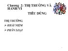 Chương 2: Thị trường và hành vi tiêu dùng