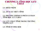 Chương 2: Tĩnh học lưu chất