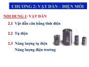 Chương 2: Vật dẫn - Điện môi