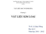 Chương 2 Vật liệu kim loại