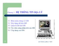 Chương 3: Hệ thông tin địa lý