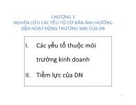 Chương 3 Nghiên cứu các yếu tố cơ bản ảnh hưởng đến hoạt động thương mại của doanh nghiệp