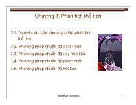 Chương 3: Phân tích thể tích