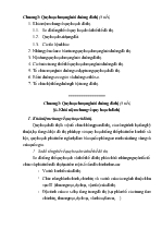 Chương 3: Quy hoạch mạng lưới đường đô thị (4 tiết)