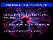 Chương 4: Cảm ứng điện từ