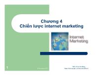 Chương 4 Chiến lược internet marketing