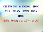 Chương 4: Động học của phản ứng hóa học