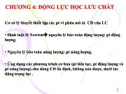 Chương 4: Động lực học lưu chất