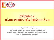 Chương 4 Hành vi mua của khách hàng