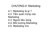 Chương 4: Marketing