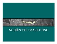 Chương 4: Nghiên cứu marketing