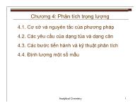 Chương 4: Phân tích trọng lượng