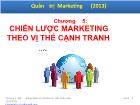 Chương 5: Chiến lược marketing theo vị thế cạnh tranh