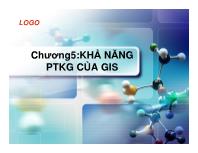 Chương 5: Khả năng phân tích không gian của GIS