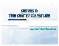 Chương 5: Tính chất từ của vật liệu