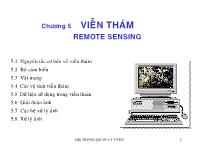 Chương 5 Viễn thám Remote Sensing