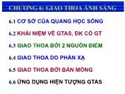 Chương 6: Giao thoa ánh sáng