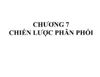 Chương 7 Chiến lược phân phối