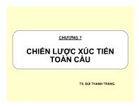 Chương 7 Chiến lược xúc tiến toàn cầu